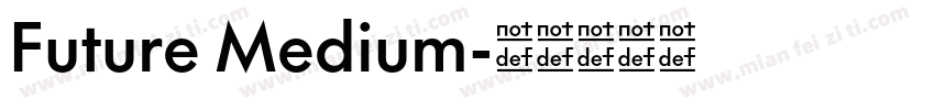 Future Medium字体转换